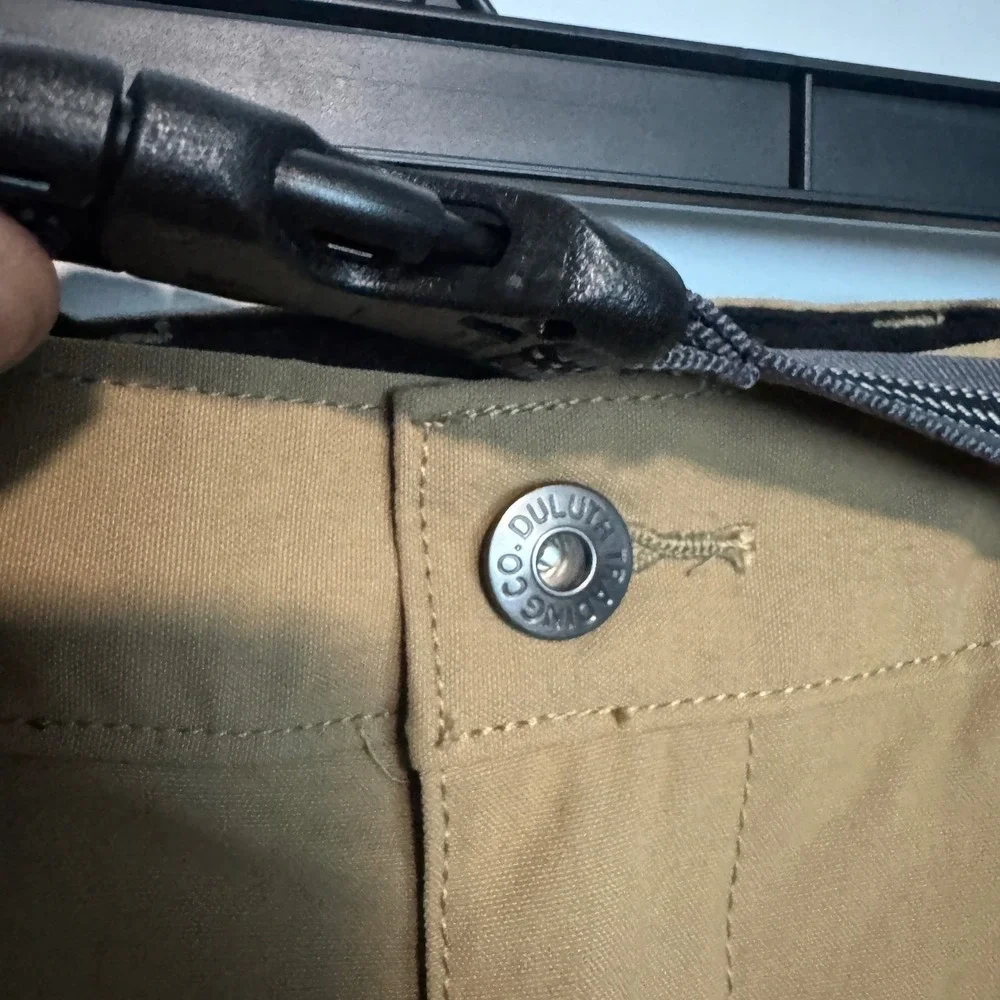 Duluth Trading Co Dry on the Fly Cargo Pants Mens 3XL Camel Brown Nylon Belted